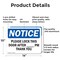 Signmission Please Lock This Door After _ Pm Thank You, 14 in W x Rectangle, Aluminum OS-2PACK-NS-A-1014-L-17520 - alternate 7